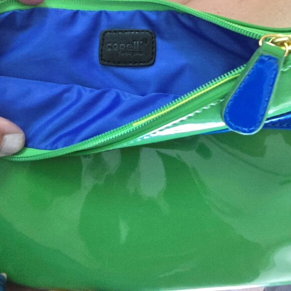 CAPELLI, New York Patent Vinyl Wristlet/Cosmetic Bag NWT - Picture 5 of 5